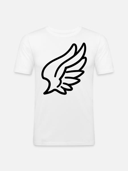 Angel Wings - Men's Slim Fit T-Shirt - white