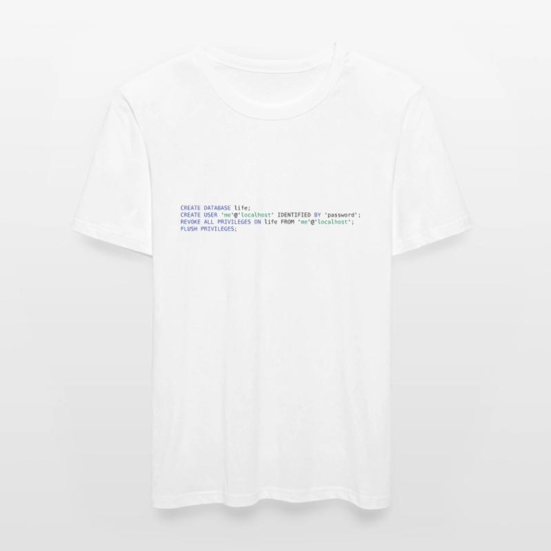 SQL PSEUDO - DATABASE LIFE WITHOUT PERMISSIONS Männer Slim Fit T-Shirt