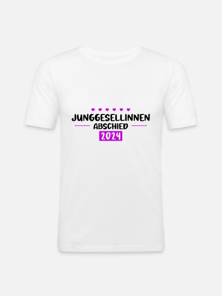 Bachelorette Party 2024 - Men's Slim Fit T-Shirt - white