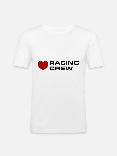 Équipage de course - T-shirt près du corps Homme - blanc