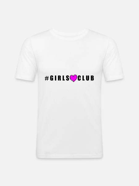 Club filles - T-shirt près du corps Homme - blanc