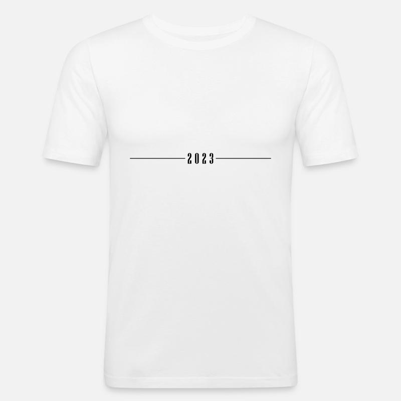 2023 Dash - Men's Slim Fit T-Shirt - white