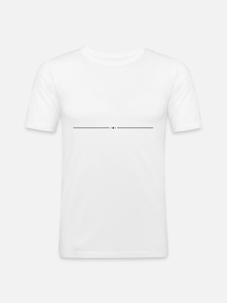 Star Line Element - Men's Slim Fit T-Shirt - white