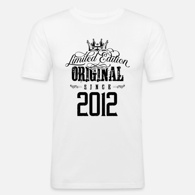 2012 limited edition - Männer Slim Fit T-Shirt - Weiß