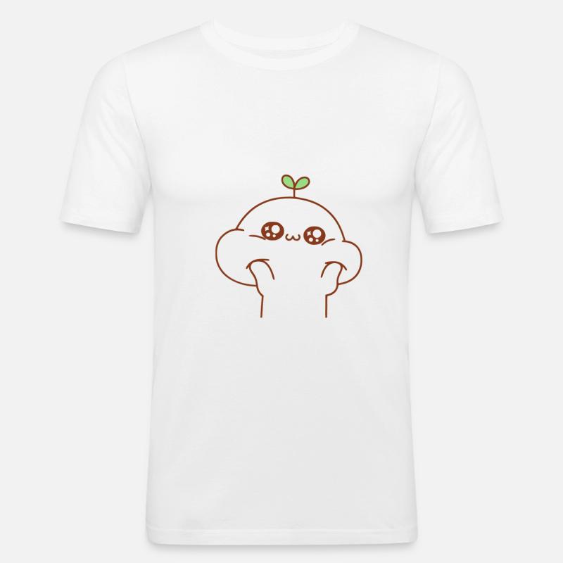 Hamster Comic Cute Geschenk Idee - Männer Slim Fit T-Shirt - Weiß