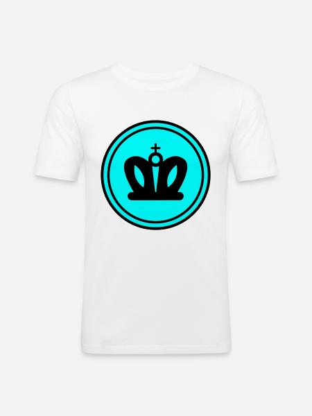 Crown - Men's Slim Fit T-Shirt - white
