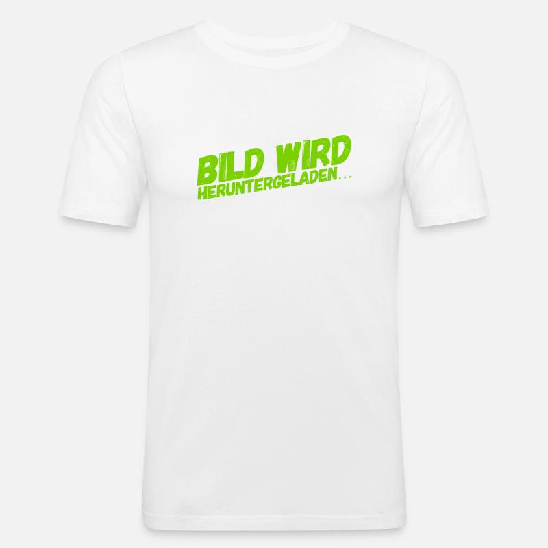 das Bild wird heruntergeladen - Männer Slim Fit T-Shirt - Weiß
