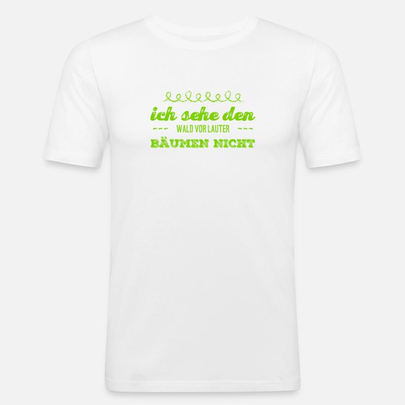 ich bin ein blindes Huhn - Männer Slim Fit T-Shirt - Weiß