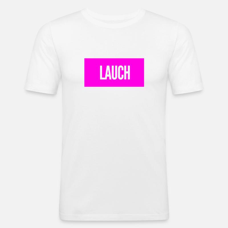 ich bin ein echter Lauch - Männer Slim Fit T-Shirt - Weiß