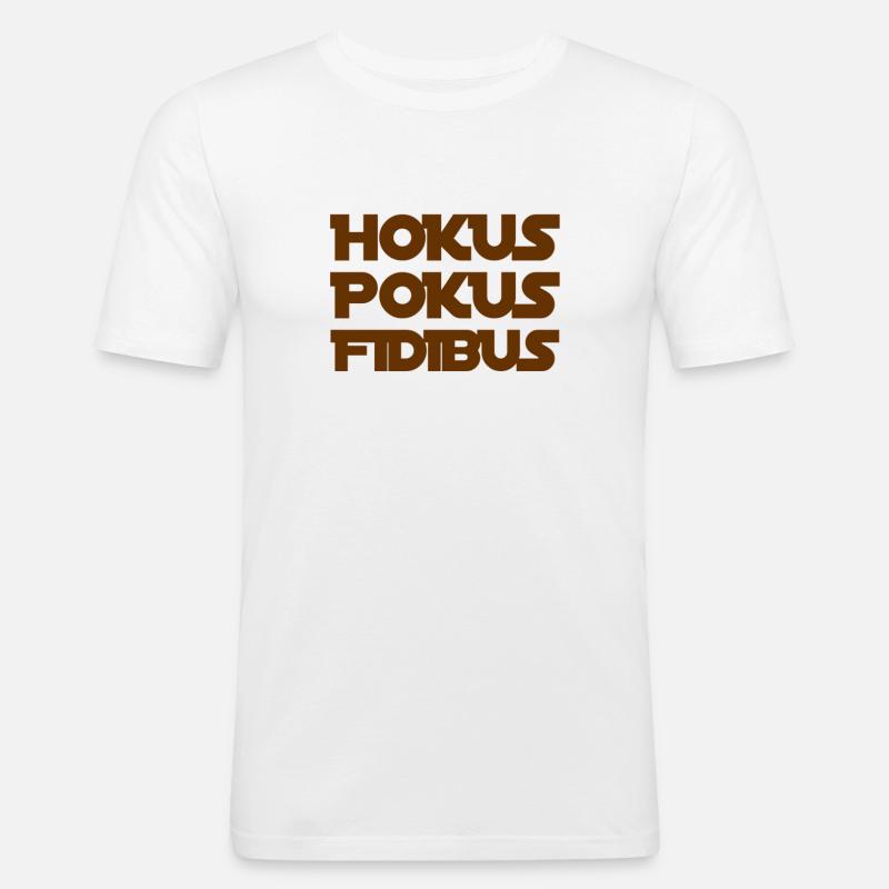 ich bin ein Zauberer - Männer Slim Fit T-Shirt - Weiß