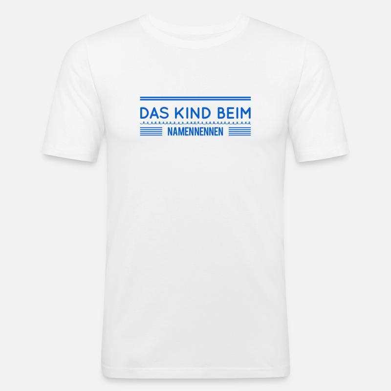 ich bin ehrlich - Männer Slim Fit T-Shirt - Weiß