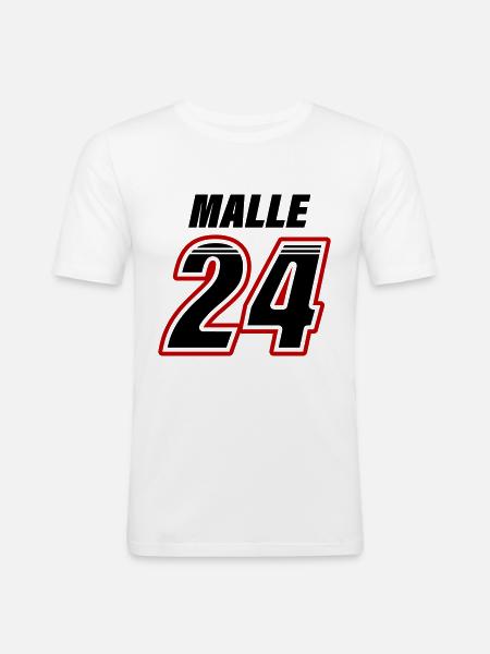 Malle 24 Mallorca - Men's Slim Fit T-Shirt - white