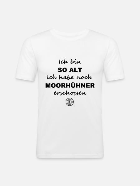 Moorhühner | Kindheit - Männer Slim Fit T-Shirt - Weiß