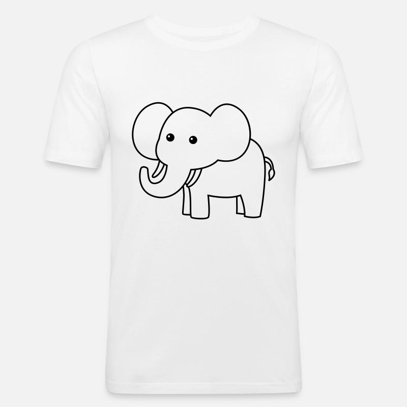 Mammut Comic Tier - Männer Slim Fit T-Shirt - Weiß