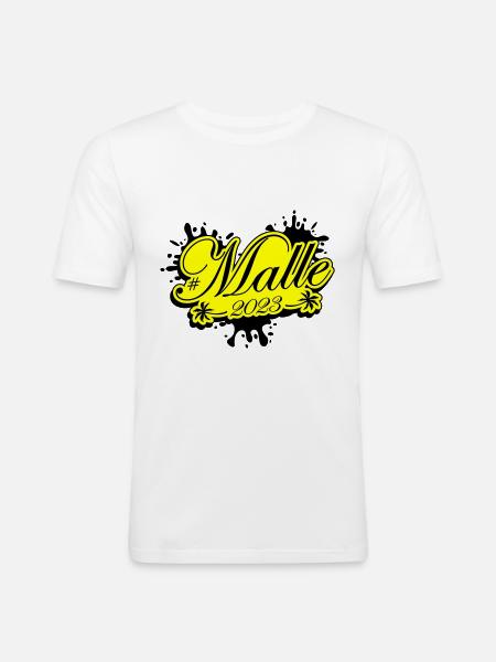 Malle 2023 Palier - T-shirt près du corps Homme - blanc