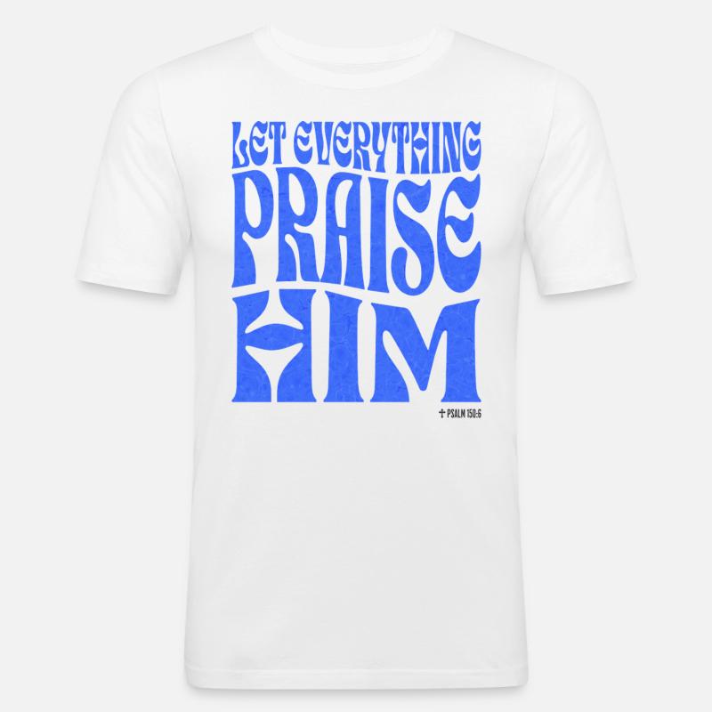 Christianity Christian Bible Verse - Men's Slim Fit T-Shirt - white