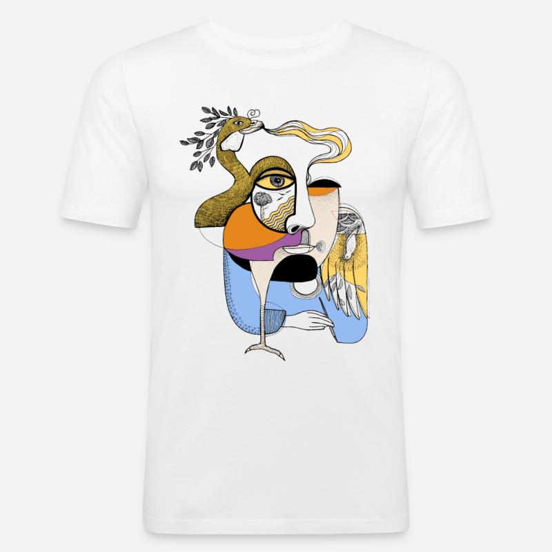 Fenix - Maglietta aderente da uomo - bianco