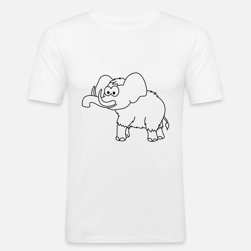 Mammut Comic Tier - Männer Slim Fit T-Shirt - Weiß