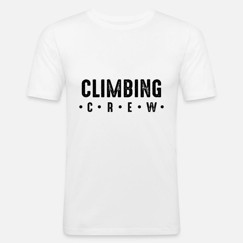 Climbing Crew - Männer Slim Fit T-Shirt - Weiß