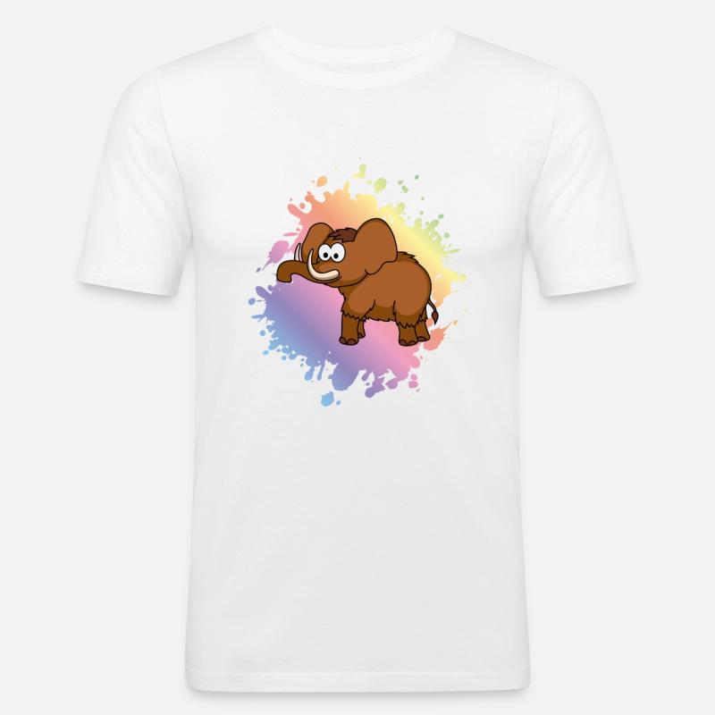 Mammut Comic Tier - Männer Slim Fit T-Shirt - Weiß