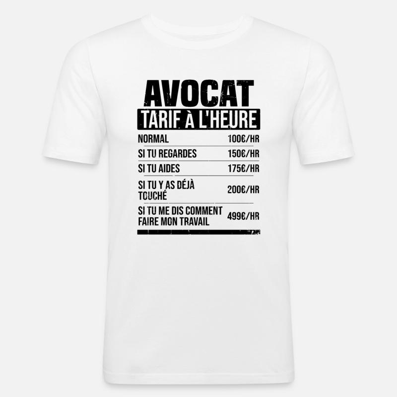 Avocado Stundensatz Humor Geschenkidee - Männer Slim Fit T-Shirt - Weiß