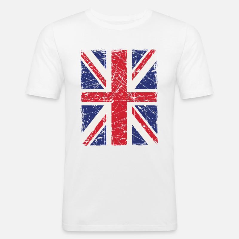 Union Jack - Men's Slim Fit T-Shirt - white
