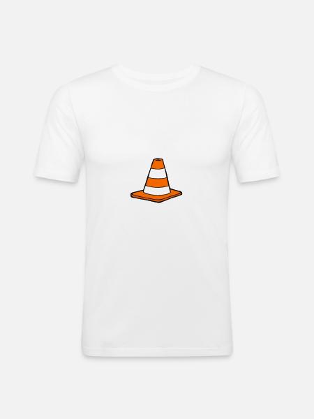 Pylon pylons construction site - Men's Slim Fit T-Shirt - white
