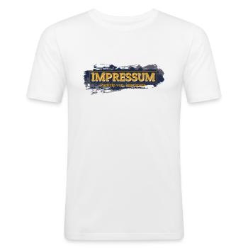 empreinte - T-shirt près du corps Homme - blanc - Devant - Nik (191cm)
