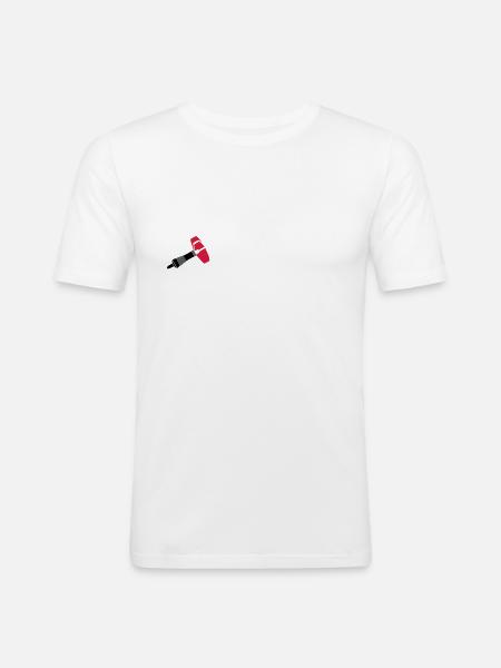 darts dart - Men's Slim Fit T-Shirt - white