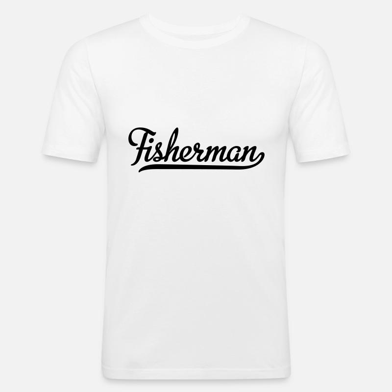 Fischer - Männer Slim Fit T-Shirt - Weiß