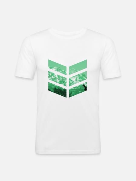 Berg - T-shirt près du corps Homme - blanc
