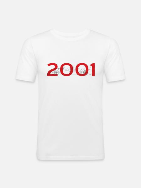 R8 Le Mans 2001 - Männer Slim Fit T-Shirt - Weiß