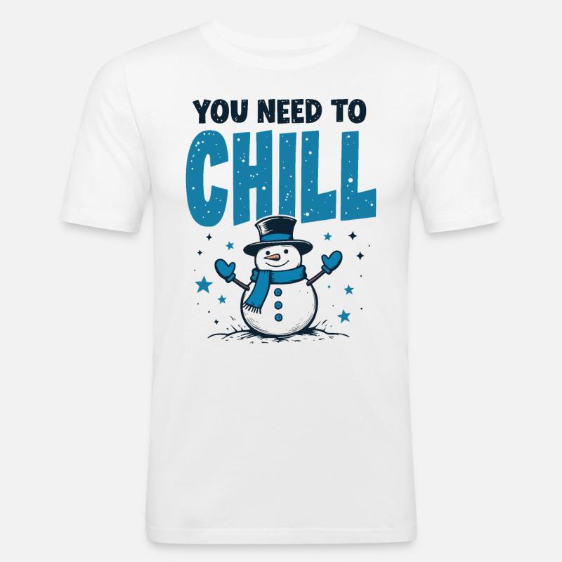 Need - Männer Slim Fit T-Shirt - Weiß