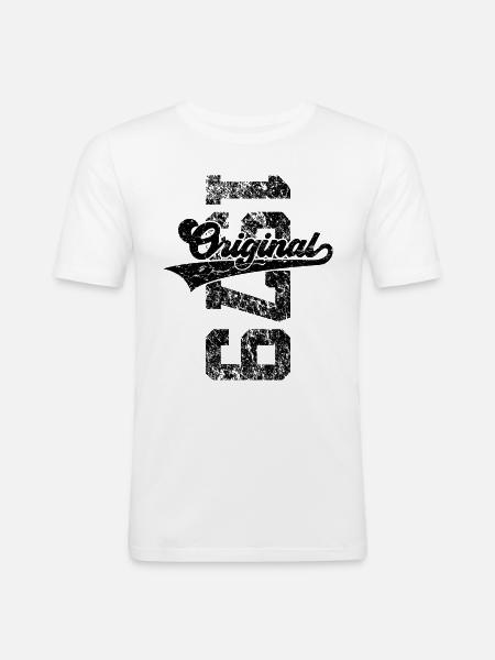 47TH BIRTHDAY ORIGINAL 1979 - Men's Slim Fit T-Shirt - white
