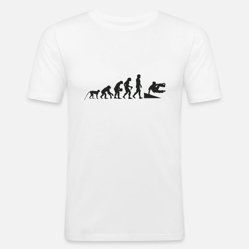 Inliner Evolution - Männer Slim Fit T-Shirt - Weiß