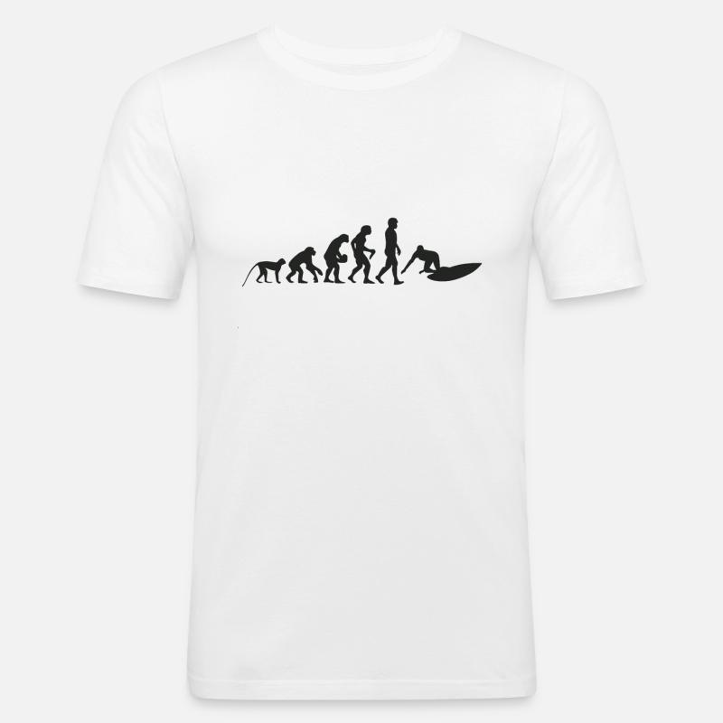 Surf evolution - Men's Slim Fit T-Shirt - white
