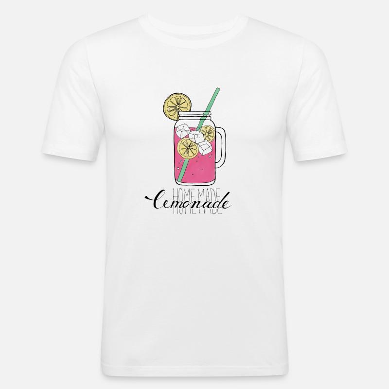 Lemonade - Männer Slim Fit T-Shirt - Weiß