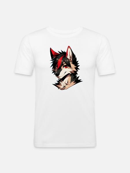 Furry Fritolo - Men's Slim Fit T-Shirt - white