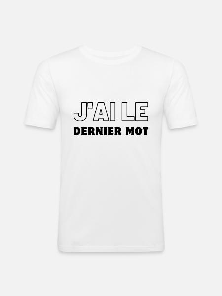 Duo Dominance Tees - T-shirt près du corps Homme - blanc