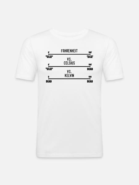 Science Humour Chemistry Thermodynamics Joke Funny - Men's Slim Fit T-Shirt - white