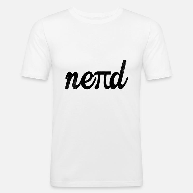 Math Nerd Math Pi Gift - Men's Slim Fit T-Shirt - white