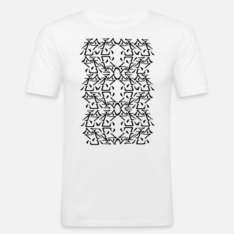 Uni-Decor - T-shirt près du corps Homme - blanc