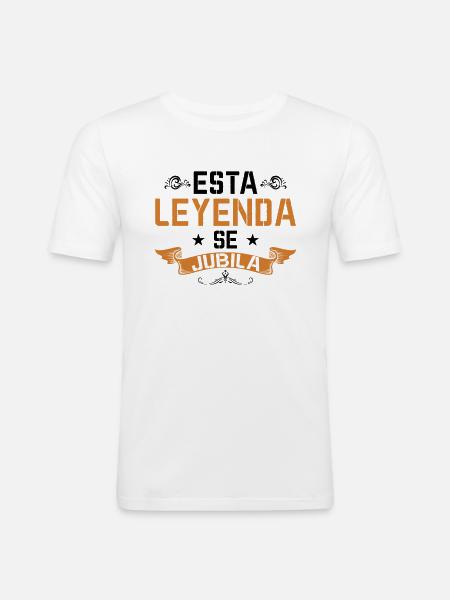 Cette Légende Prend Sa Retraite - T-shirt près du corps Homme - blanc