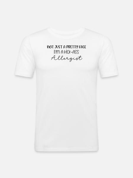 Allergologe MD lustige Geschenkidee - Männer Slim Fit T-Shirt - Weiß