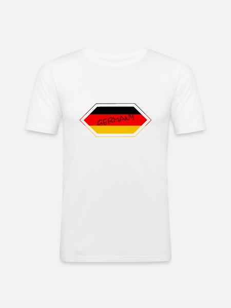 Germany Germany - Men's Slim Fit T-Shirt - white