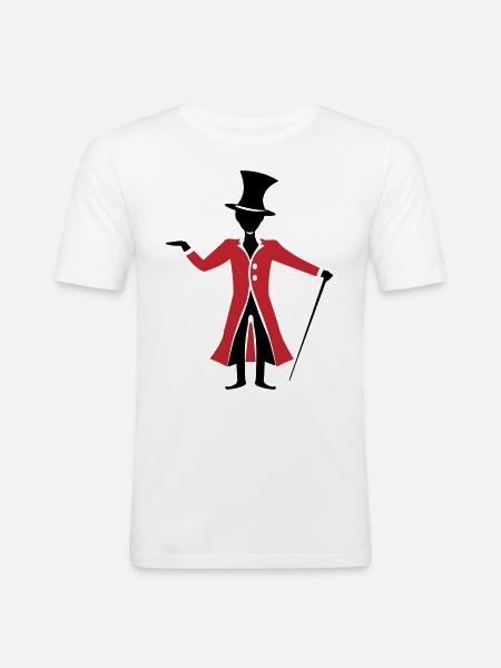 Magician Wizard - Men's Slim Fit T-Shirt - white