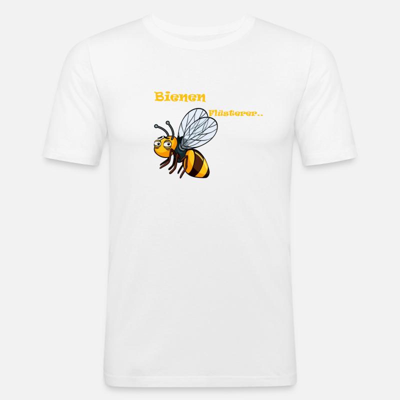 Bienen Flüsterer - Männer Slim Fit T-Shirt - Weiß