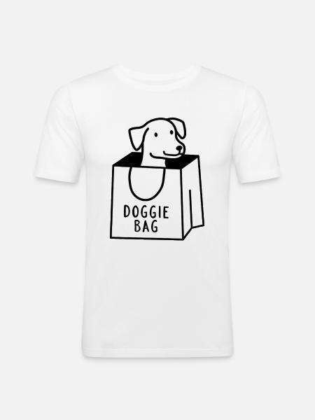 Doggie Bag - Men's Slim Fit T-Shirt - white