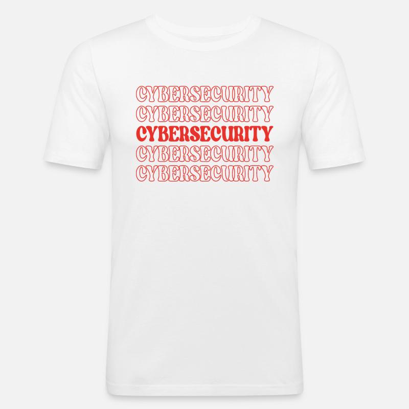 Cybersecurity It Security Internet Security - Men's Slim Fit T-Shirt - white