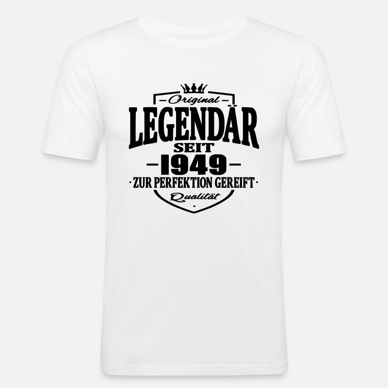 legendär seit 1949 - Männer Slim Fit T-Shirt - Weiß